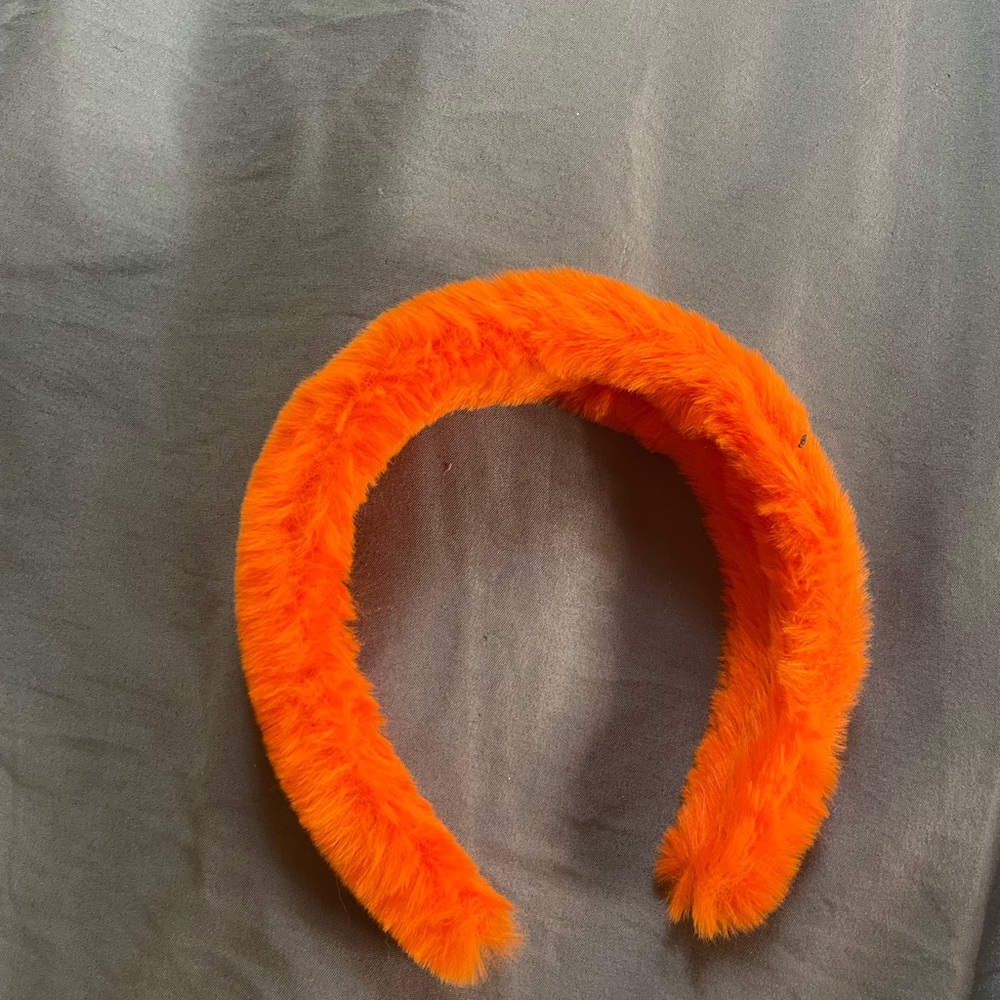 Fuzzy Orange Headband